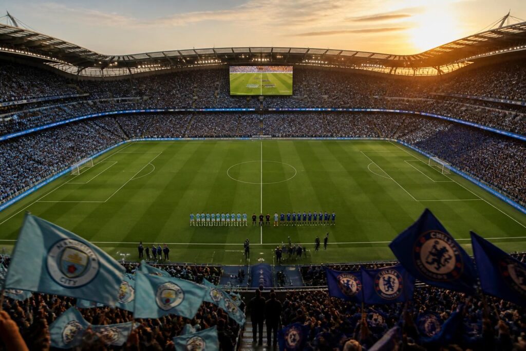découvrez sur quelle chaîne regarder le match manchester city vs chelsea et consultez les compositions officielles des équipes avant le coup d'envoi.